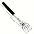 Stainless Steel Adjustable Massage and Tickle Relief Back Portable Rubber Handle Extendable Telescoping Itch Stick Health Care