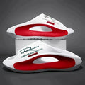 Lightweight EVA men's slide | Black and white cartoon design, exposed toes, comfortable all year round, casual indoor/outdoor us