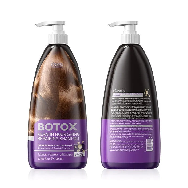 Salon-Grade Keratin Polish Protect Set Professional Hair Mask Shampoo Conditioner Essence Repair Damage Soft Care Kit