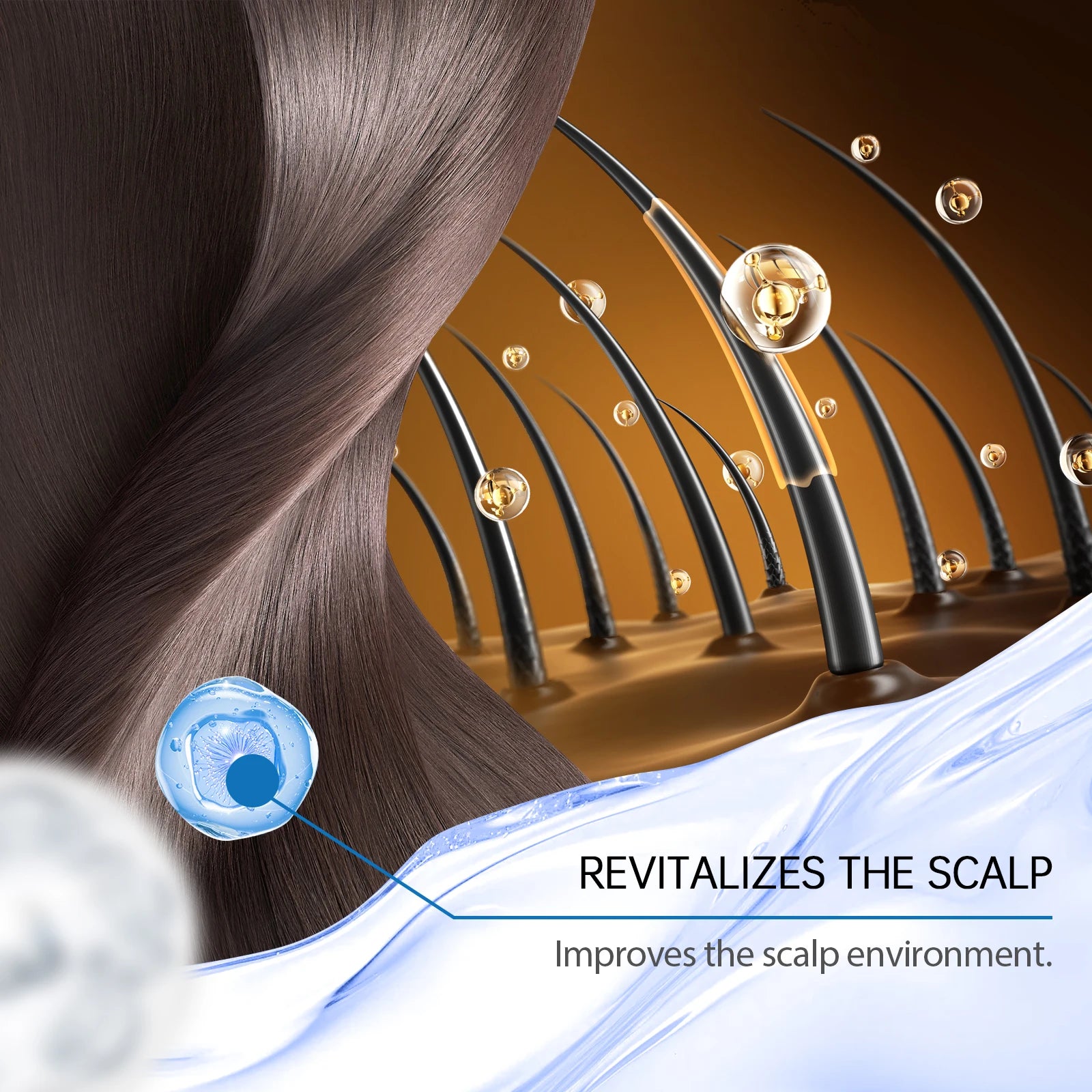 Rosemary Hair Nourishing Serum Roll-on Growth Roller Increase Hair Density Nourish Improves Scalp Health Hair Essence Care 25ml