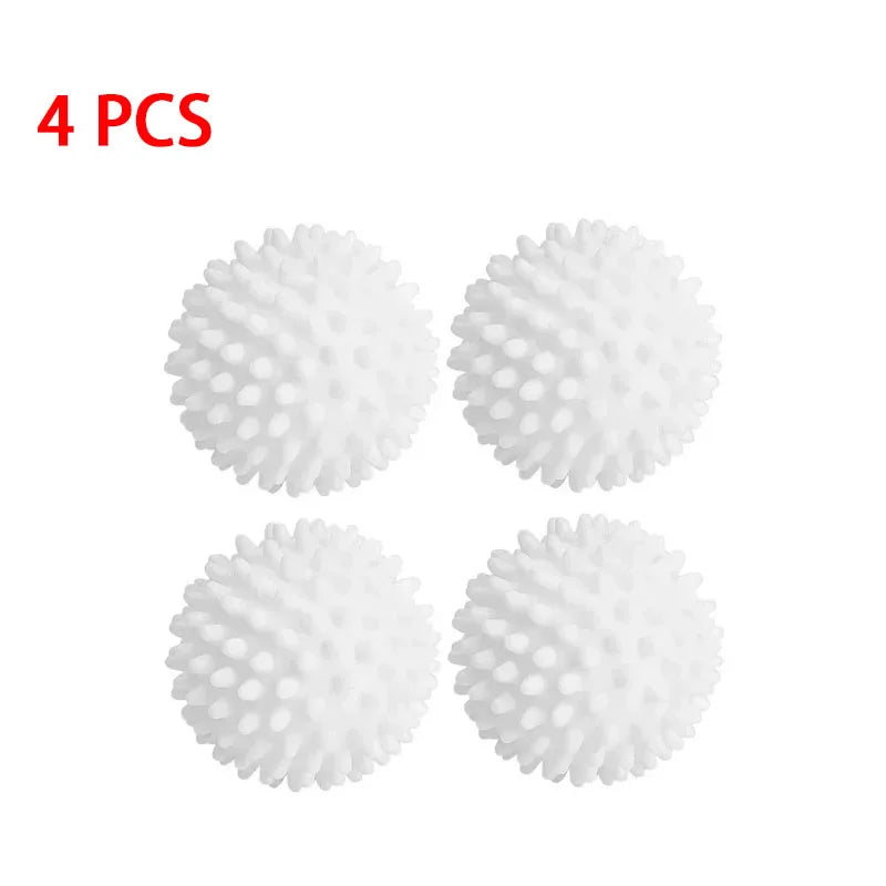 TPR Anti Winding Laundry Ball Circular Pure White Magic Cleaning Drum Washing Machine For Dirt Removal And  Knotting