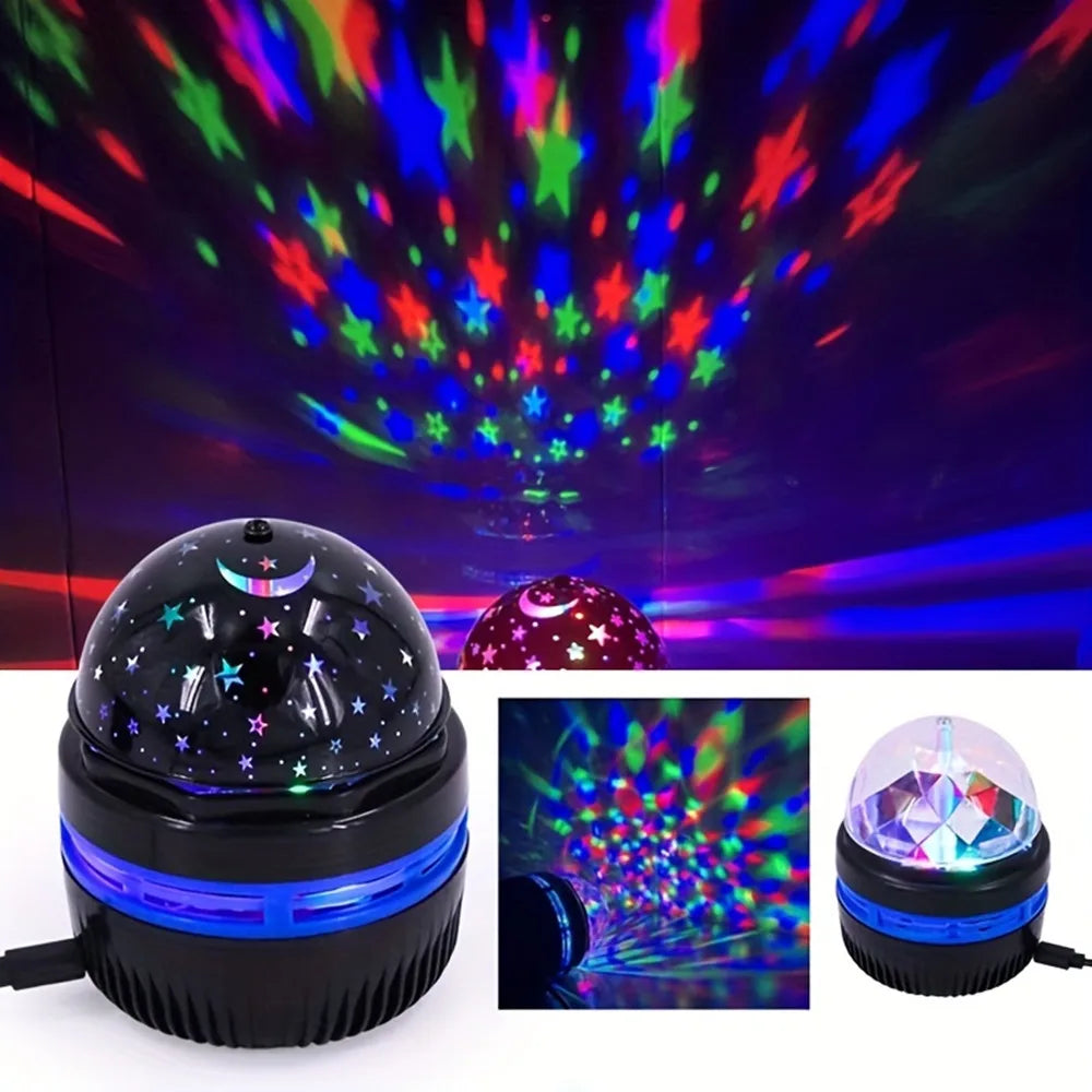 LED Night Lights Starry Sky LED Galaxy Projector USB Aurora Lamp 7-Mode Colorful Remote Control Room Party Decoration Kids Gifts
