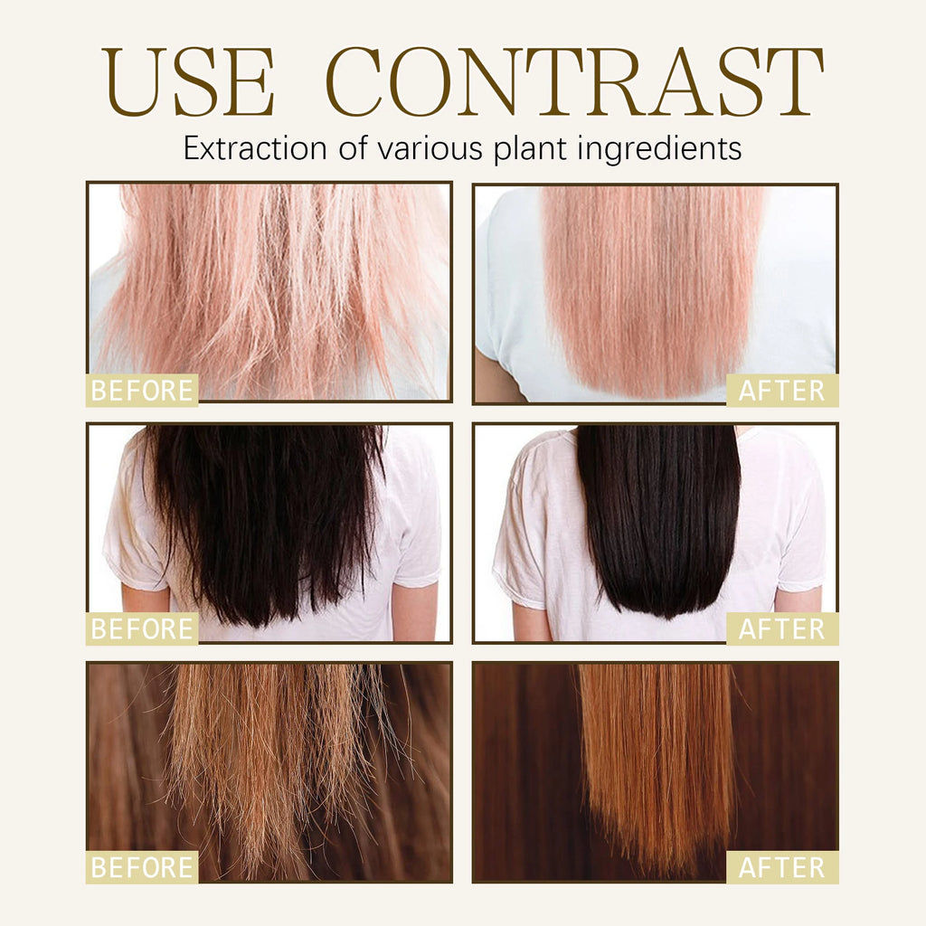 EELHOE Keratin Hair Growth Serum Natural Repair Essence Spray for Dry Curly Hair Hydrate Smooth Frizz Control Growing Hair Care