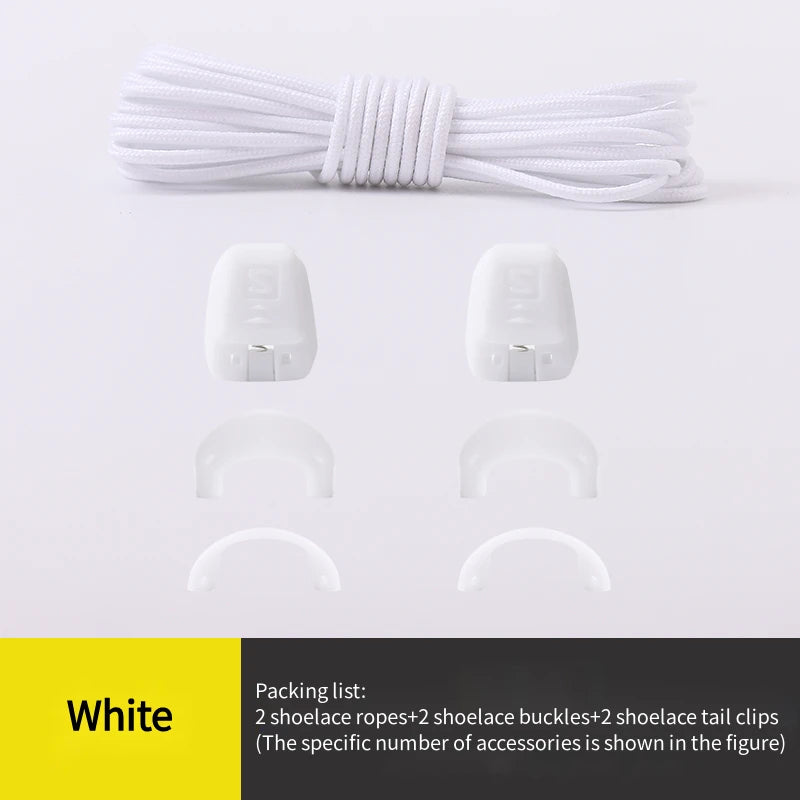No tie Shoelaces Round Tennis Shoe laces Without ties Adult Kids Fashion Outdoor Running Sneakers Laces Shoes Accesories