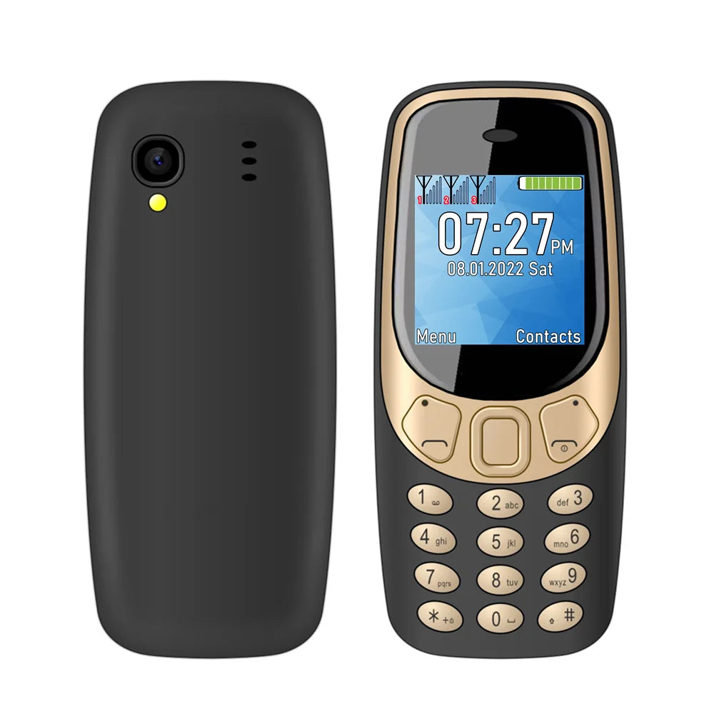 SERVO BM10 Mini Feature Phone Dual SIM Dual Standby Voice Dialing Low Radiation Mp3 Player With Earhook Pocket Cellular Phone