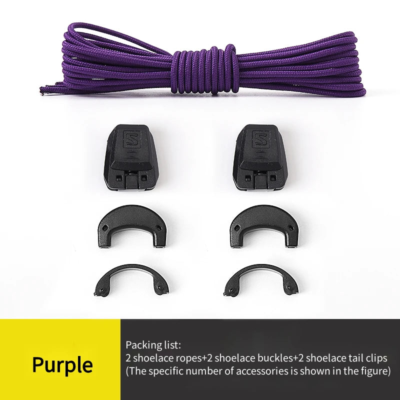 No tie Shoelaces Round Tennis Shoe laces Without ties Adult Kids Fashion Outdoor Running Sneakers Laces Shoes Accesories