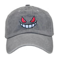 Anime Pokemon Gengar Baseball Caps Snapback Hats Adjustable Sports Caps Hip Hop Hats Trendy Embroidery Solid Color for Men Women