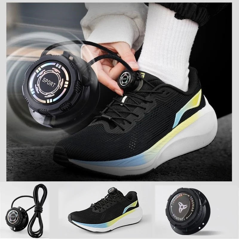 1 Pair Shoe Laces For Sneakers No Tie Shoelaces Swivel Buckle Men And Women Leisure Lazy Shoes Lace Accessories Free knob