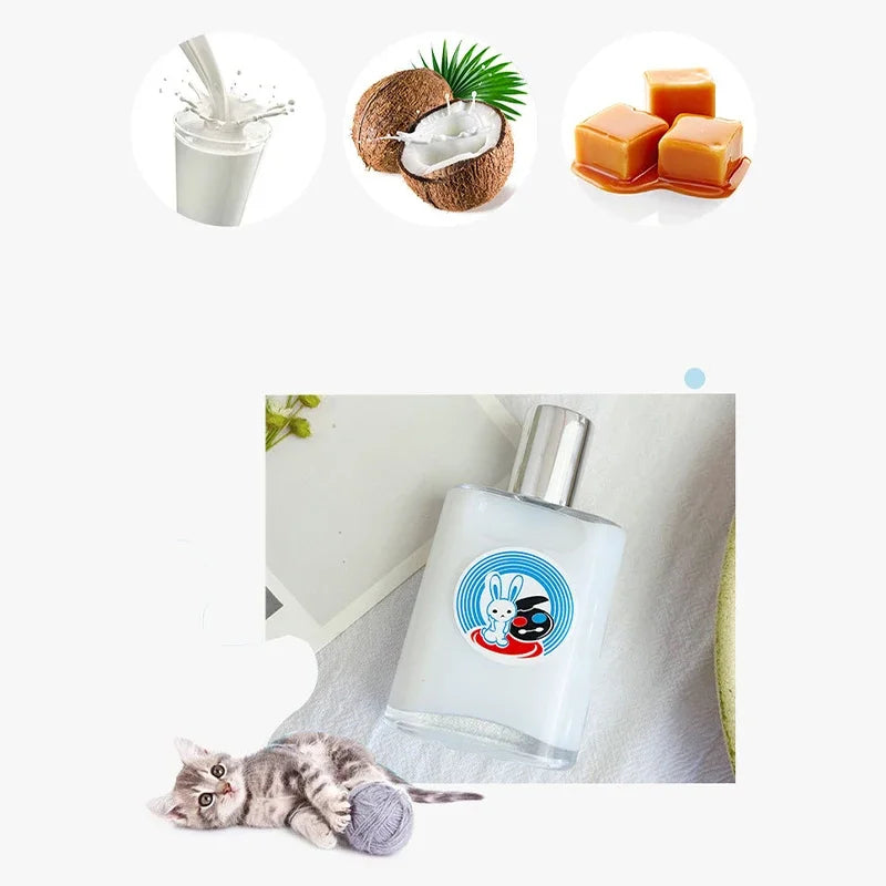 Milk Candy Coconut Caramel Rabbit Perfume,Sweet Warm Gourmand Scent Light Fragrance for Women,Fresh Girl Student Eau De Toilette