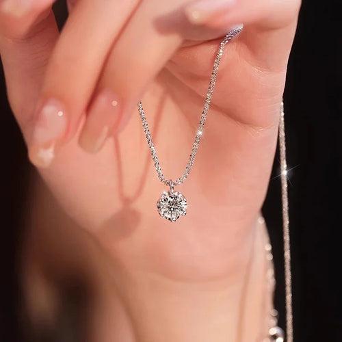 1Pc Exquisite Fashionable Necklace Zirconia Necklace for Women's Festival Party Jewelry Accessories Gift