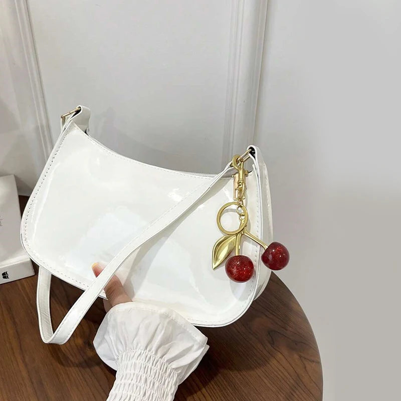 Retro Solid Color PU Leather Shoulder Underarm Bag Women's Fashion Handbags Casual Hobos Purses and Handbag Ladies Hand Bags