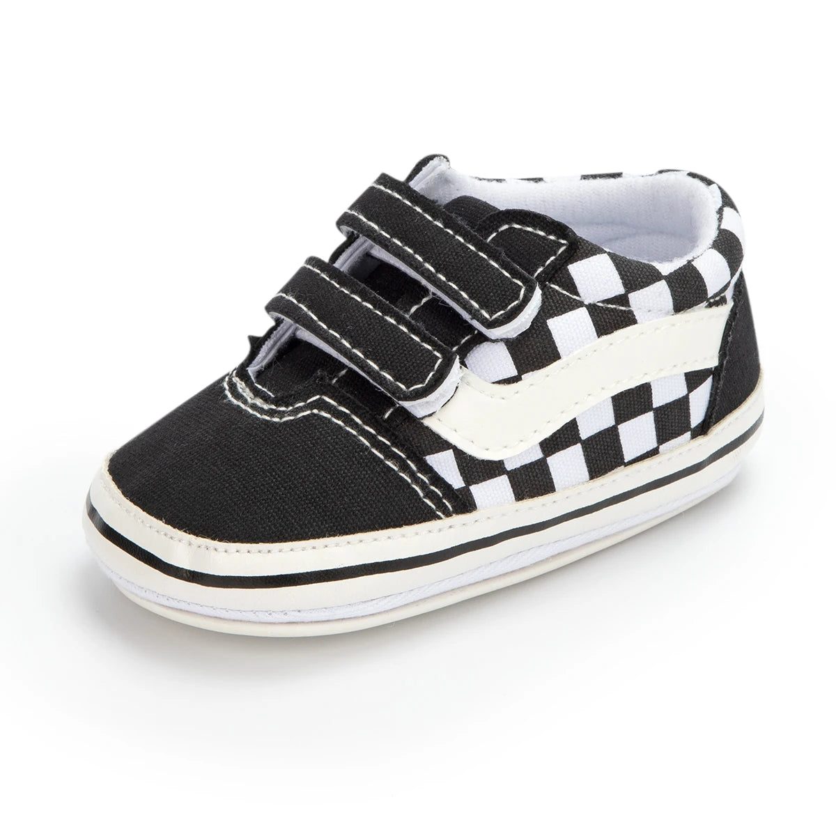 Meckior Baby Canvas Sneakers Classic Stripes Casual Baby Boy Girl Shoes Anti-slip Soft First Walkers Infant Baby Unisex Shoes