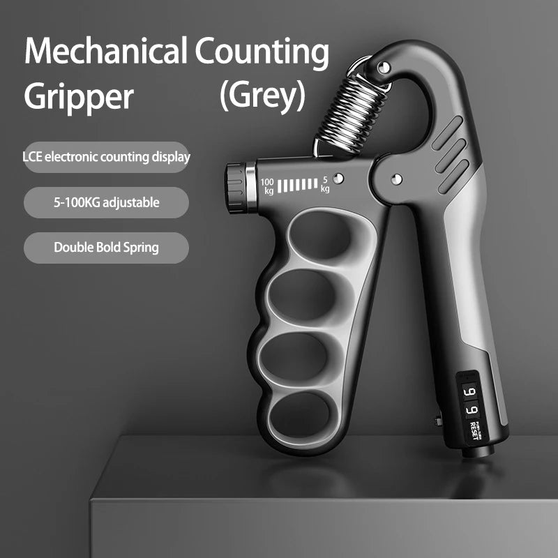 5-100KG Electronic Counting Adjustable Grip For Rehabilitation Hand Muscle Strength Gym Wrist Strengthener Recovery Fitness