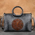 High Quality PU Leather Women Handbag Retro Embossed Large Capacity Female Shoulder Messenger Bag Brown Black Red Green Grey m58