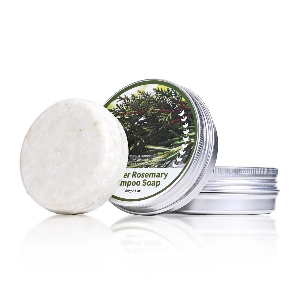 Natural Plant Extract Juniper Rosemary Essence Solid Hair Care Soap Bar Moisturizing Oil Control Shampoo 60g