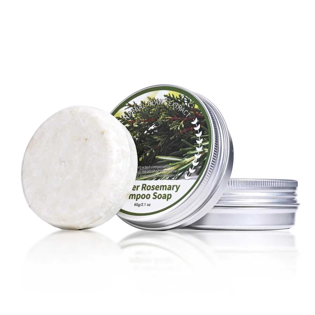 Natural Plant Extract Juniper Rosemary Essence Solid Hair Care Soap Bar Moisturizing Oil Control Shampoo 60g