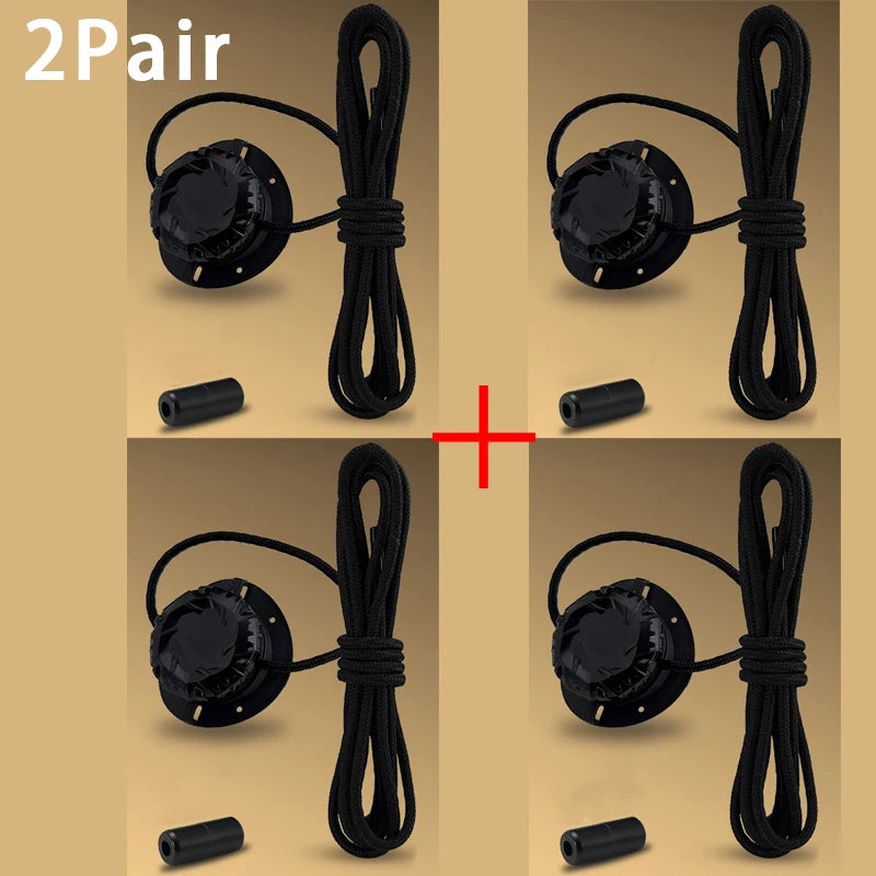 Automatic Shoe laces No Tie Shoelaces Swivel Buckle Laces Sneakers thick rope shoelace Children Adult Quick Shoe laces unisex