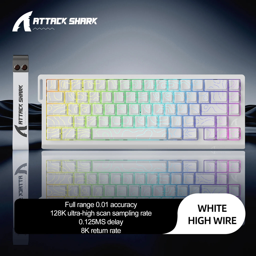 ATTACK SHARK X68HE R68HE Wired 8KHz Magnetic Keyboard Rapid Trigger RT Snap Tap DKS MT TGL For PC Gaming