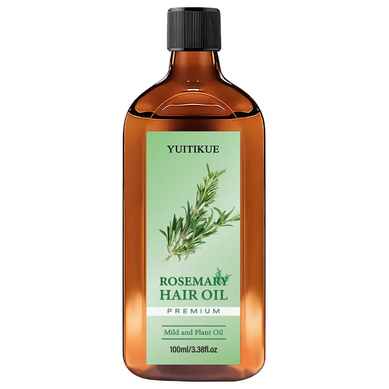 YUITIKUE Premium Rosemary Hair Oil | Mild Plant-Based Formula | For Gentle Hair & Scalp Nourishment & Healthy Hair Care 100ml