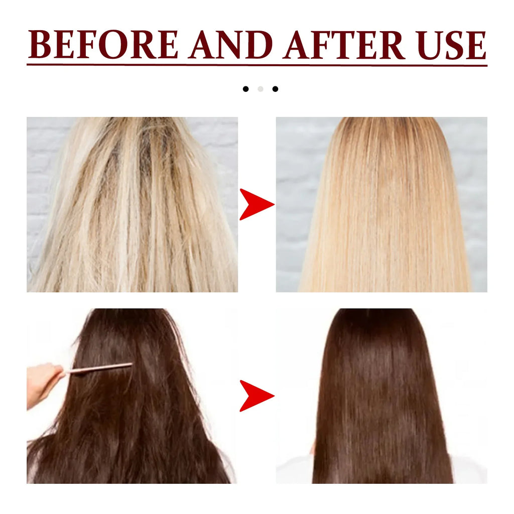 EELHOE Smooth Hair Conditioner Keratin Treatment Professional Straightening Curly Leave-in Repair Damaged Hair Nourishing Serum