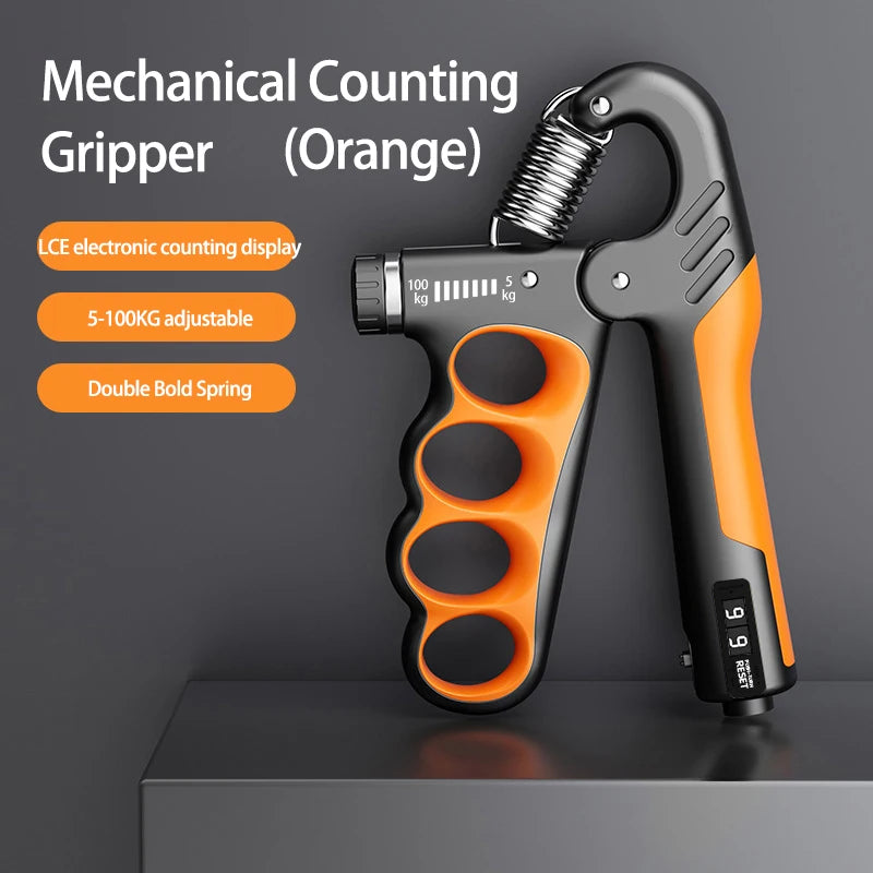 5-100KG Electronic Counting Adjustable Grip For Rehabilitation Hand Muscle Strength Gym Wrist Strengthener Recovery Fitness