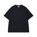 100% Pure Cotton T-Shirt With Round Neck Shoulder Design For Both Men Women Summer Solid Color Short Sleeved Casual Loose Fit