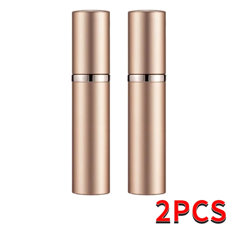 5ml Refillable Mini Perfume Spray Bottle ， Portable Aluminum Travel Container for Cosmetics & Liquid Sub-Bottling