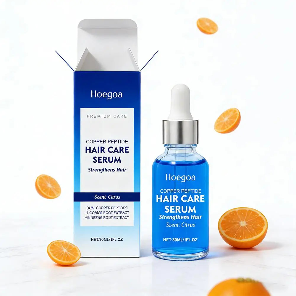 Hair Care Serum Blue Copper Peptide Serum Treatment Damaged Hair Repair Copper Peptide Hair Scalp Care Essence Products