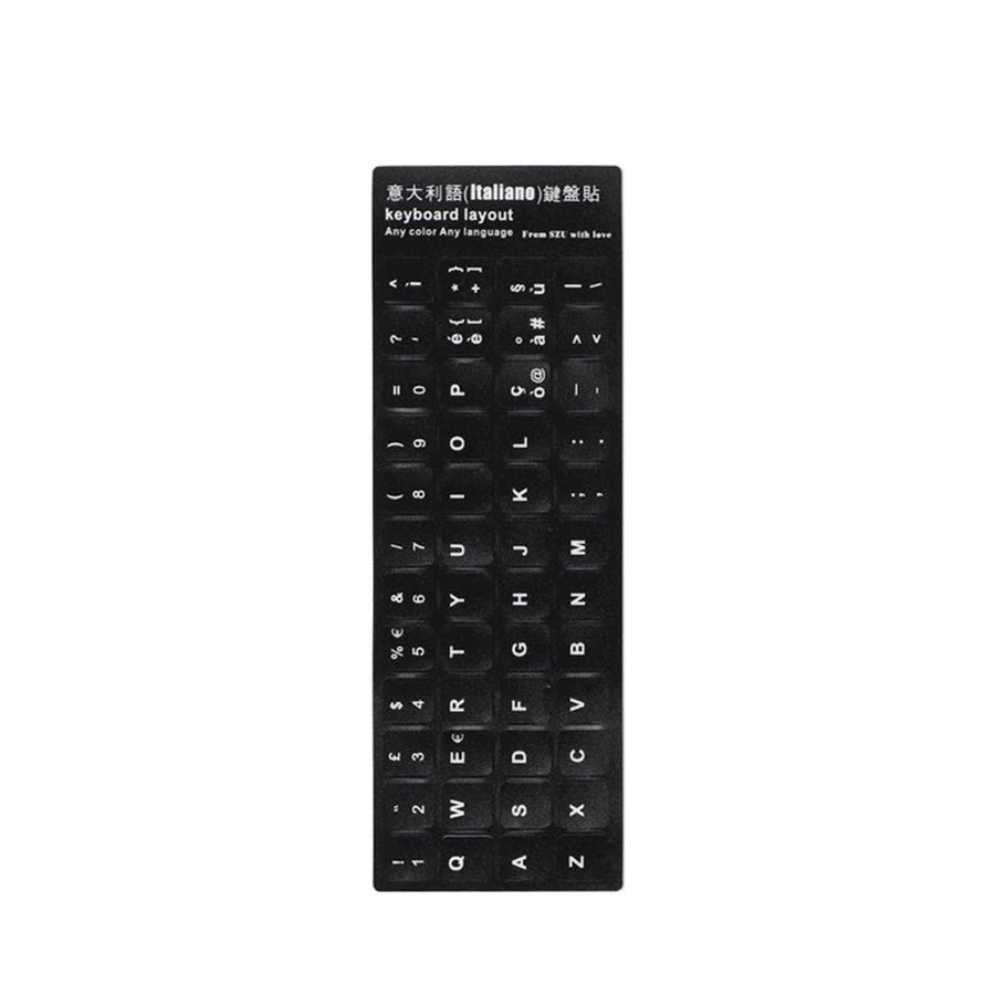 Ukraine Language Ukrainian Keyboard Sticker Durable Alphabet Black Background For PC Laptop Accessorie Computer Keyboard