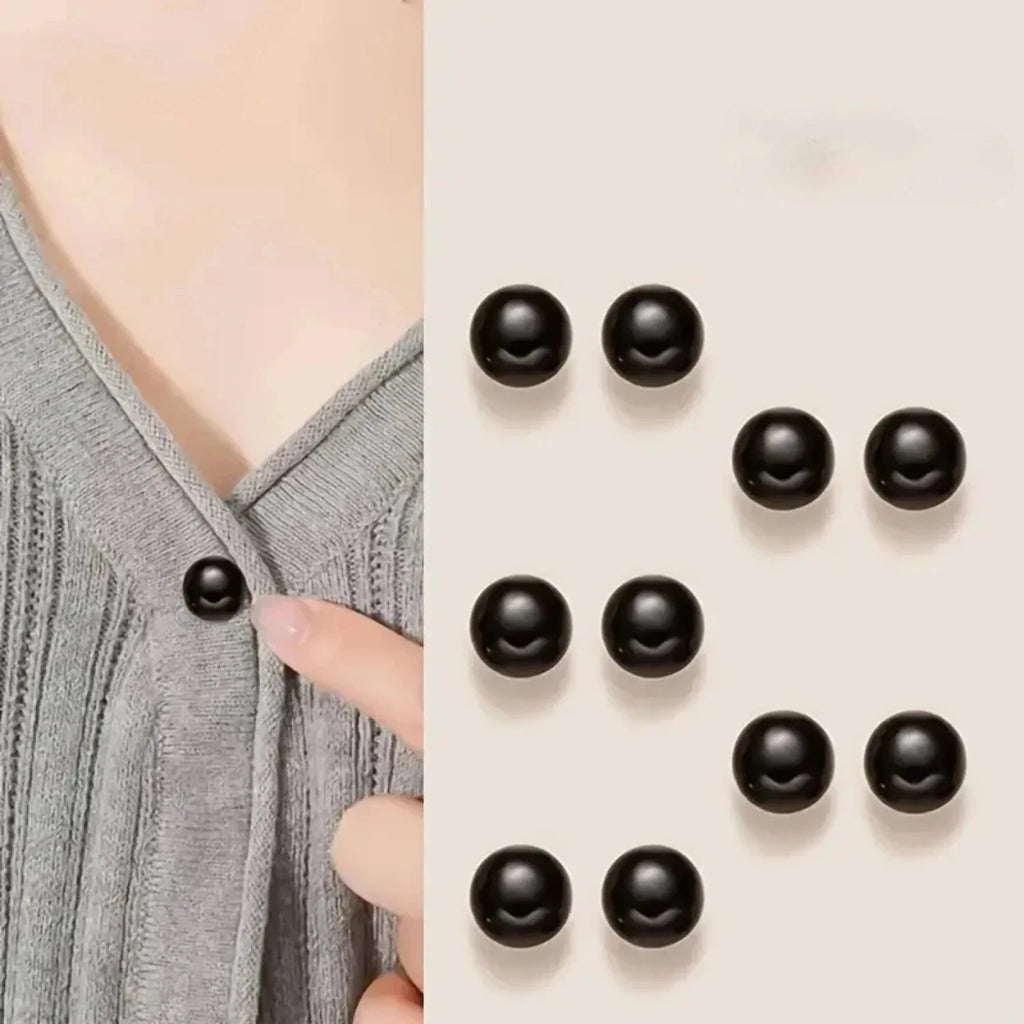 10pcs Pearl Button Pins ,DIY Decorative Safety Button Covers For Shoes, Hats, Bags, Shawls,Collar Needle Buckle Fixed Pin Brooch