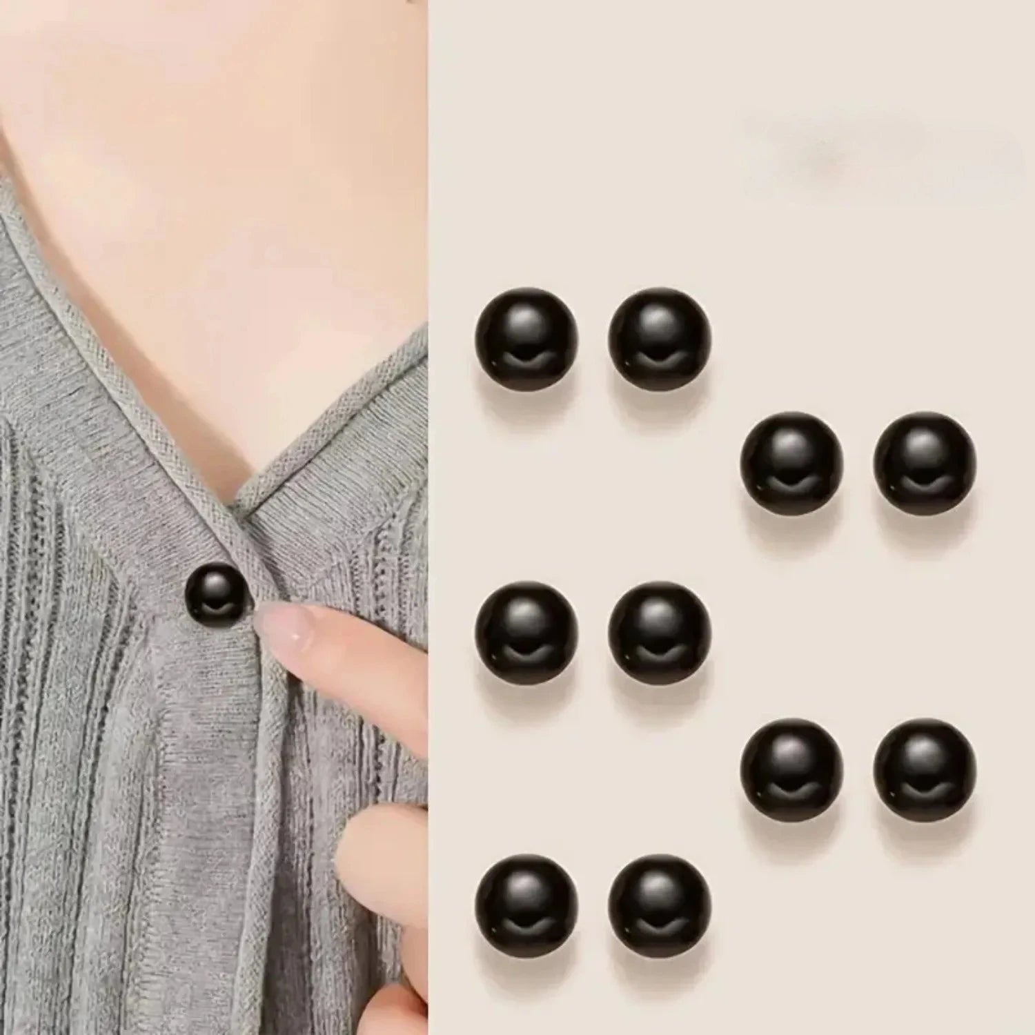 10pcs Pearl Button Pins ,DIY Decorative Safety Button Covers For Shoes, Hats, Bags, Shawls,Collar Needle Buckle Fixed Pin Brooch