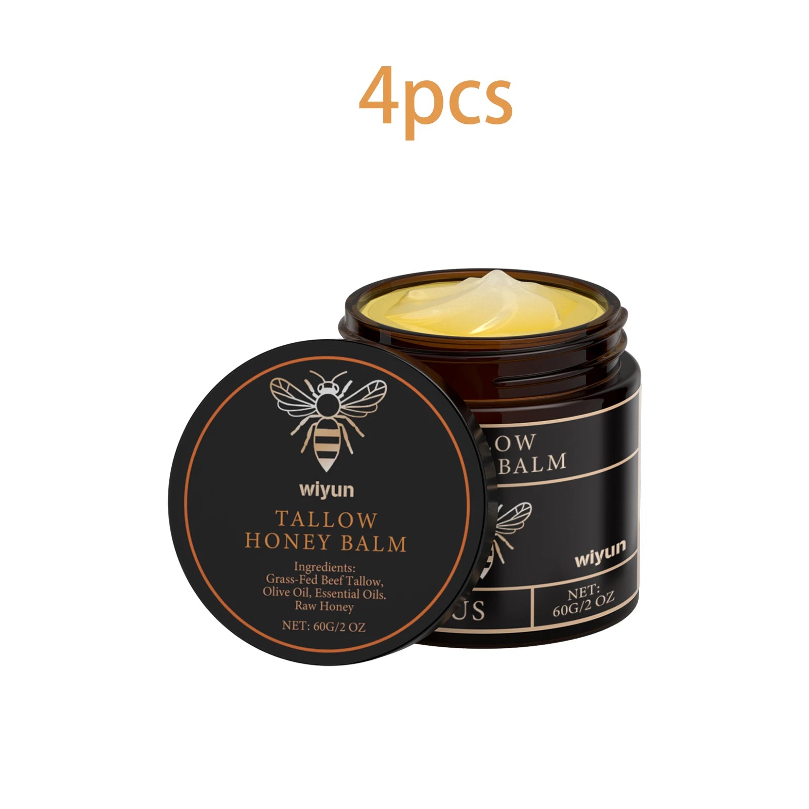 Tallow Honey Balm Glowing Hydrating Skin Enhacne Elasticity Improve Dullness Fade Fine Lines Firming Face Body Moisturize Cream