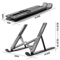 Foldable Laptop Stand Cooling Notebook Bracket Adjustable Ergonomic Laptop Support Base Holder Laptop Tablet Accessories Stands