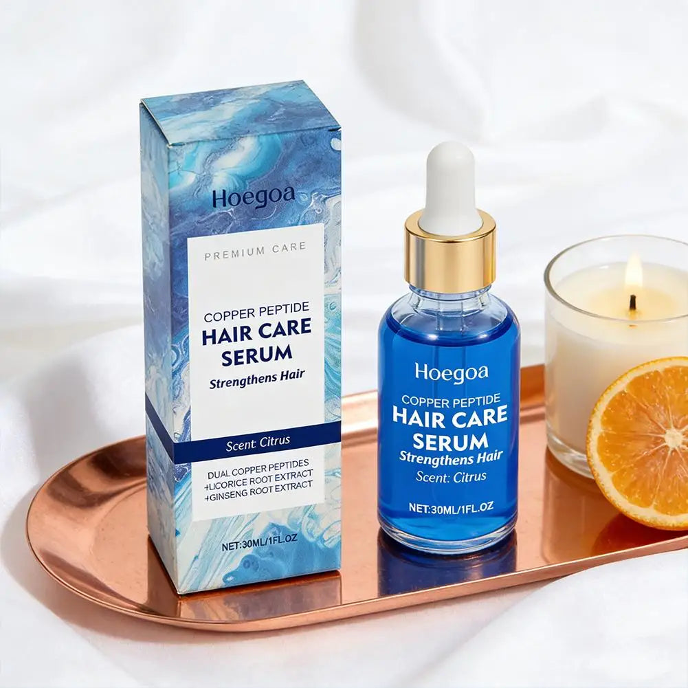 Hair Care Serum Blue Copper Peptide Serum Treatment Damaged Hair Repair Copper Peptide Hair Scalp Care Essence Products