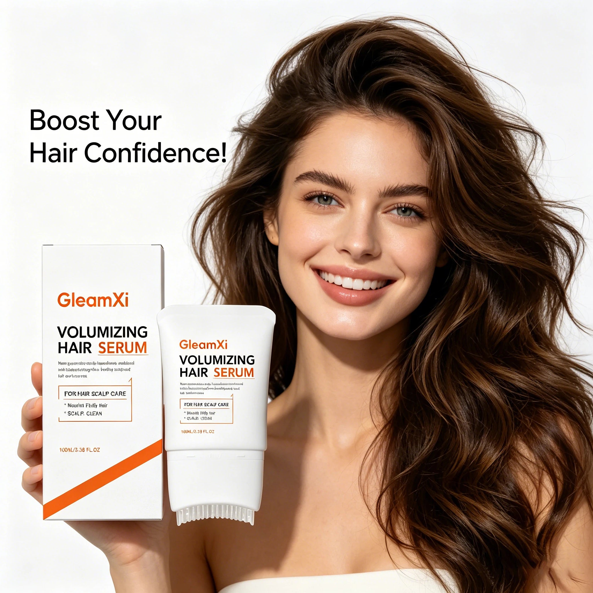 Fluffy Hair Essence Nourishing Scalp Volumizing Anti-Frizz Smoothing Hair Moisturizing Controls Oil No Greasy Daily Care Serum