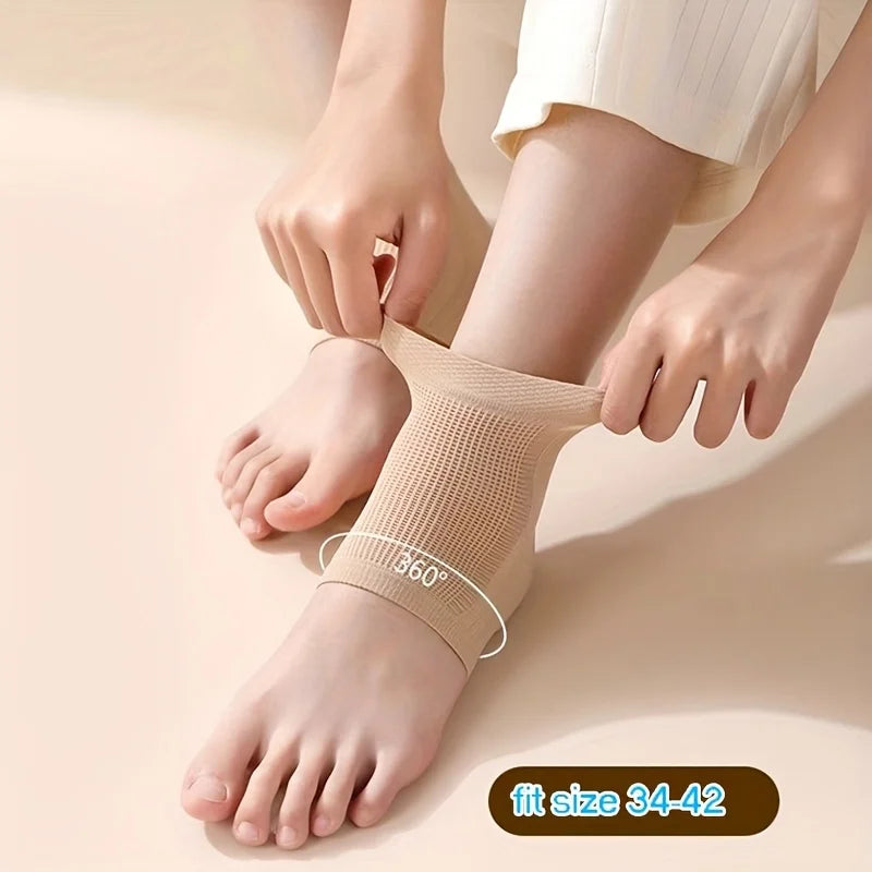 1pair upgraded high elasticity Silicone socks，Ankle protection socks，Ankle Support Brace, Best Ankle Compression Support Brace