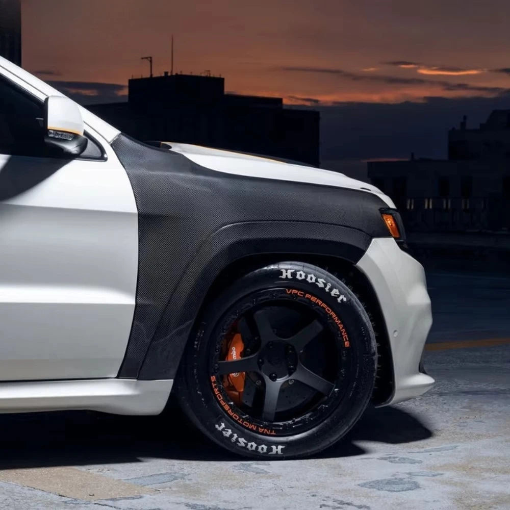 High Quality ChaoMing Wet Carbon Fiber Fender Flares for 2014-2023 Grand Cherokee Upgrade R Style