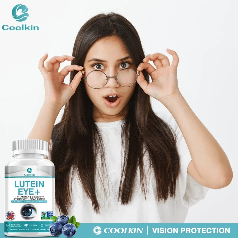 Lutein Supplement - Vitamin A + Bilberry Eyebright + GO JI Wolfberry To Relieve Eye Fatigue and DrynessCapsules