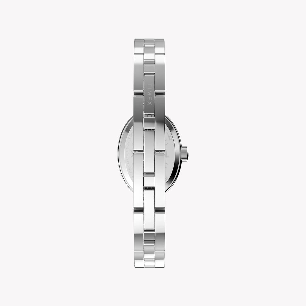 Cavatina Silver-Tone Case & Bracelet with Aquamarine Dial TW2Y26600-2