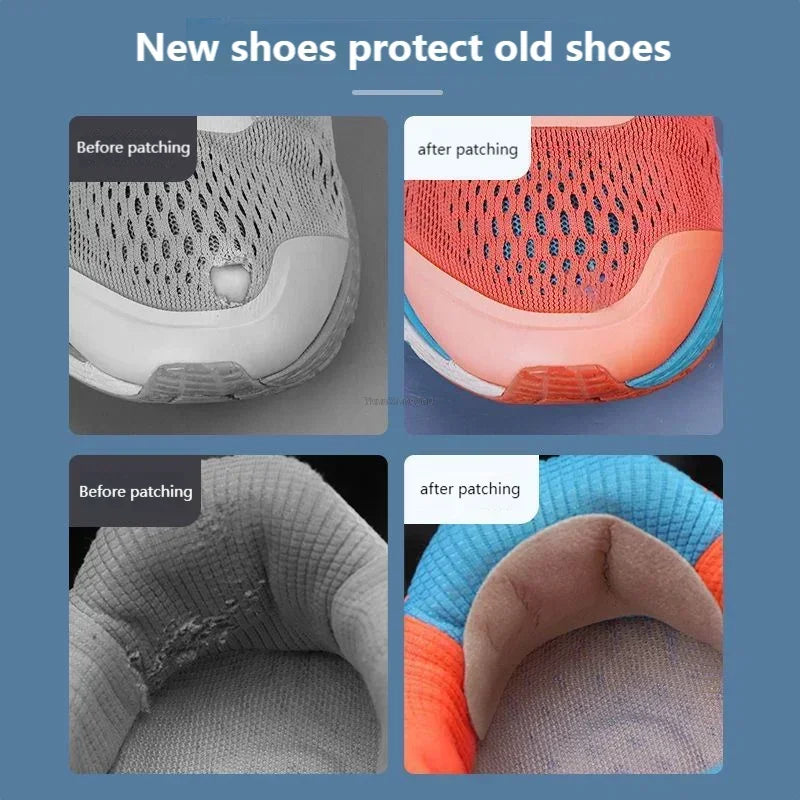 Shoe Patch Vamp Repair Sticker Subsidy Sticky Shoes Insoles Heel Protector Heel Hole Repair Lined Anti-Wear Heel Foot Care Tool
