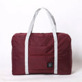 Solid Color Waterproof Folding Travel Bag Lightweight Large Capacity Luggage Bag