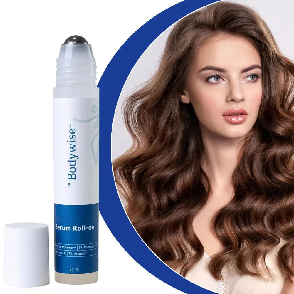 Bodywise Scalp Treatment Roll-on Essence - Rosemary Infused Anti-Frizz Strengthening Hair Roots For All Hair Types Care