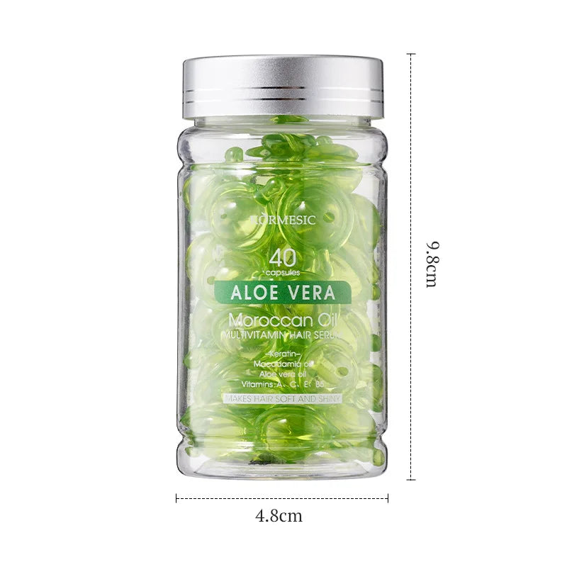Moroccan Agam Vitamin Oil Hair Care Essence Damaged Nutrition Repair Hair Splitting Improvement Treatment Products 40 Capsules