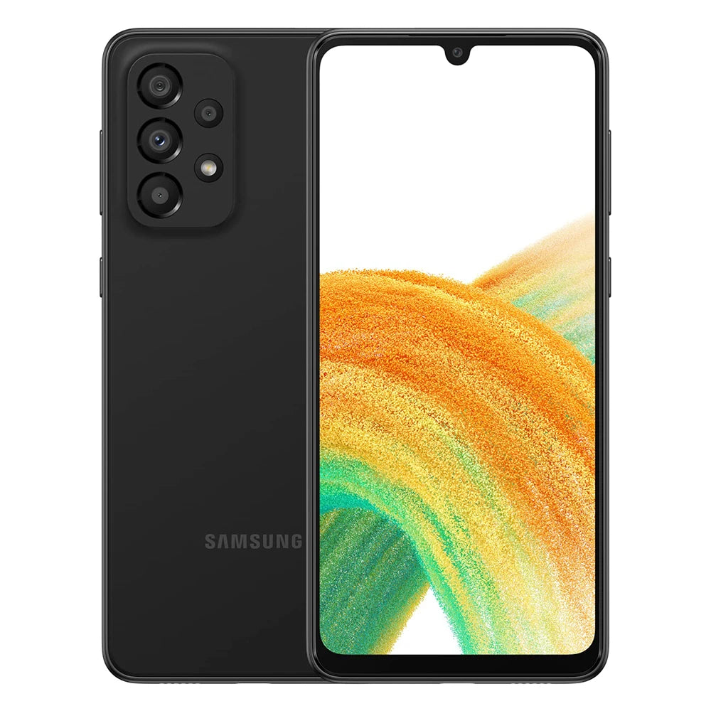 Used Samsung Galaxy A33 5G Smart Android Phone A336B Global Edition 2SIM 6.4-inch AMOLED 90HzRefurbishedSamsung 5000mAh 25W 48MP