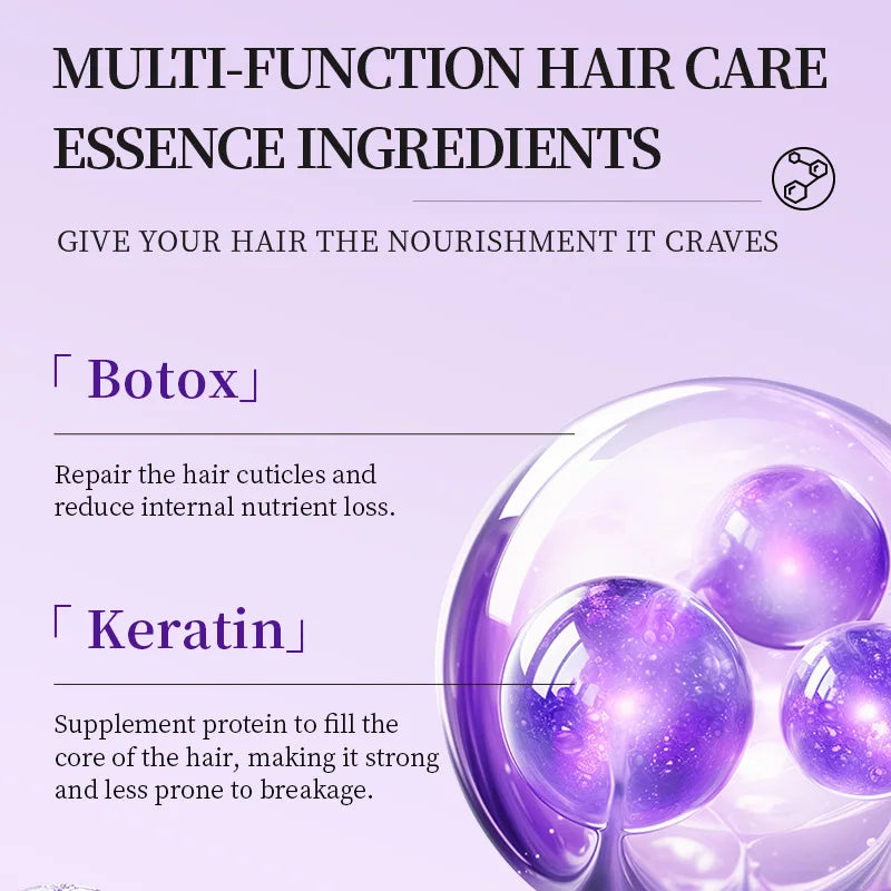 Salon-Grade Keratin Polish Protect Set Professional Hair Mask Shampoo Conditioner Essence Repair Damage Soft Care Kit