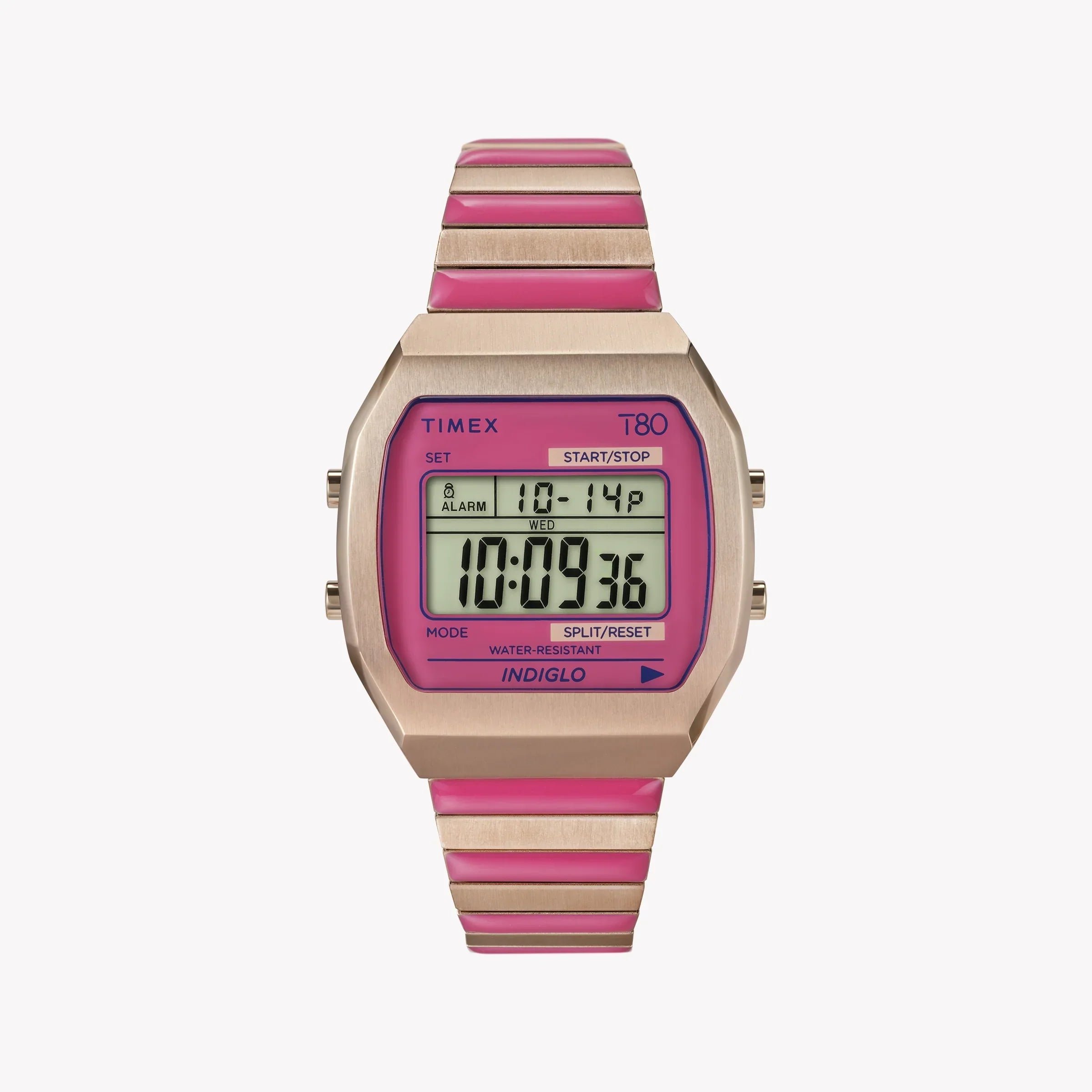 Timex Women's Rose Gold-Tone Watch, Pink Accents | T80