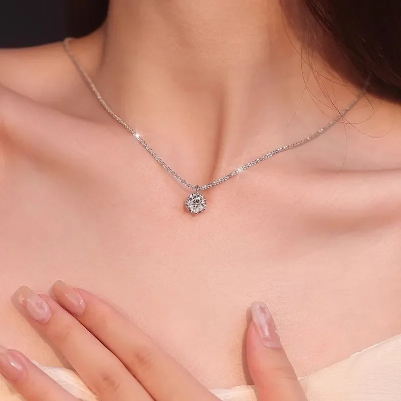 1Pc Exquisite Fashionable Necklace Zirconia Necklace for Women's Festival Party Jewelry Accessories Gift