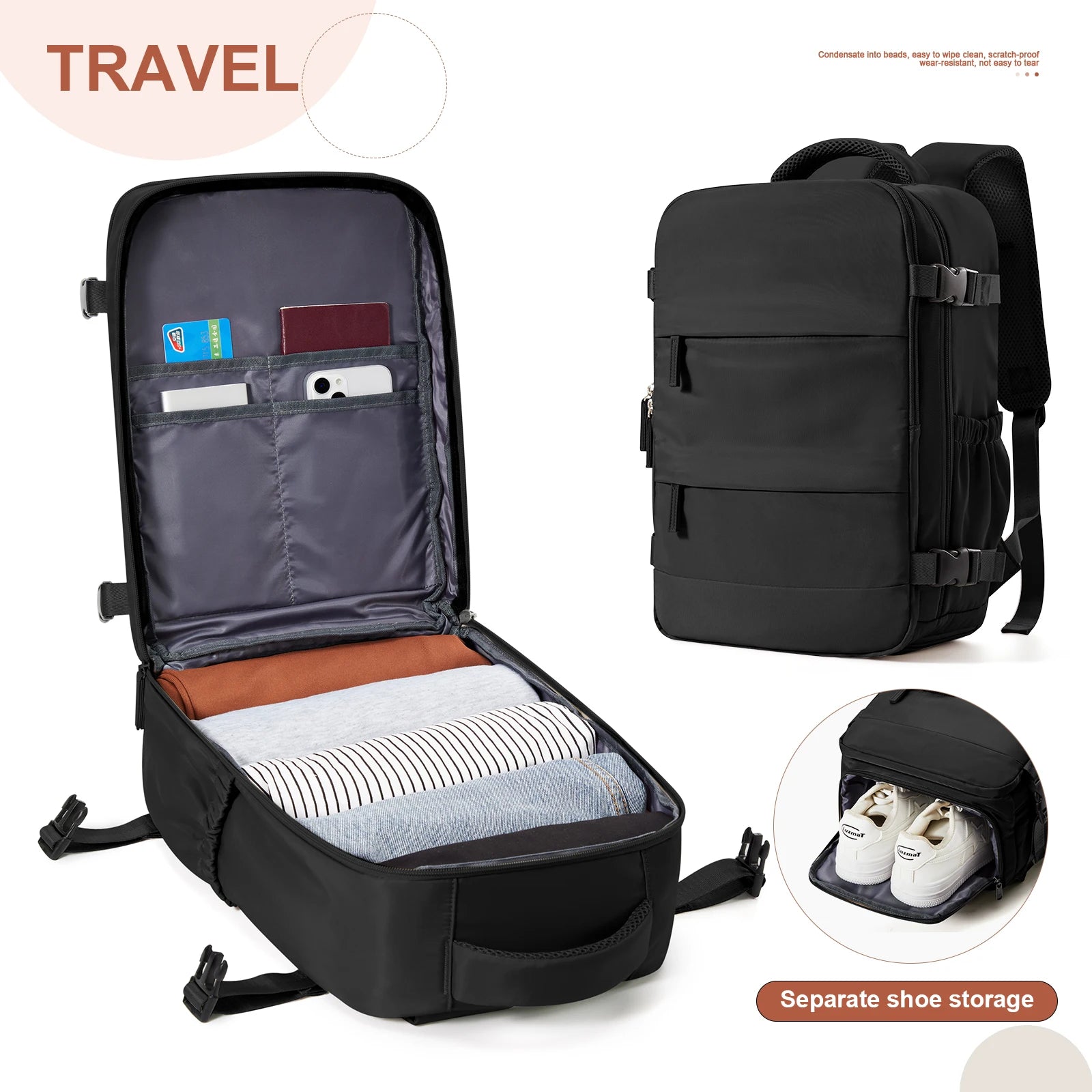 Backpack Travel 40x30x20 Ryanair Fashion Laptop Bag Women Waterproof backpack Cabin Bag Carry ons Notebook Backpack School Bag