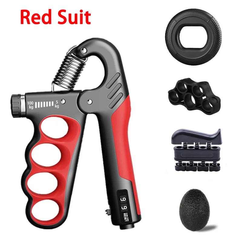 5-100KG Electronic Counting Adjustable Grip For Rehabilitation Hand Muscle Strength Gym Wrist Strengthener Recovery Fitness
