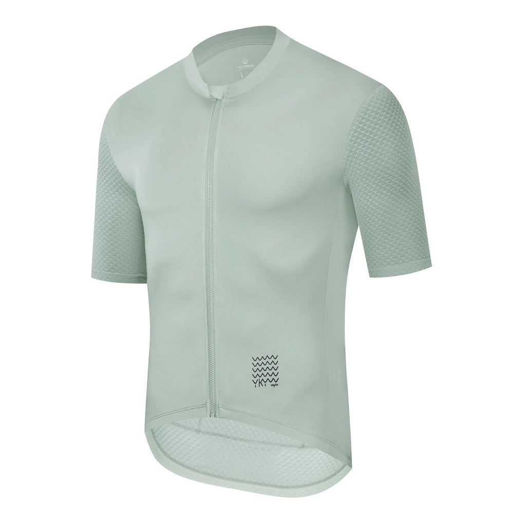 YKYWBIKE Men's Cycling Jersey Short Sleeve Summer Bicycle Jersey Road Bike Shirt Cycling Clothing Breathable Pro Team